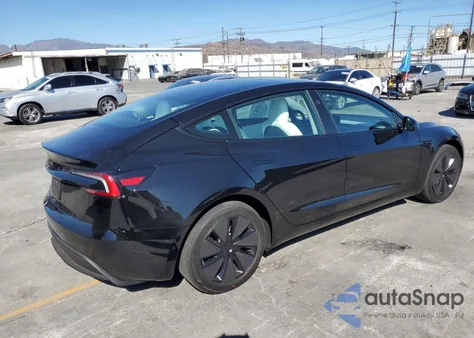 2025 Tesla Model 3 from USA, damaged, VIN 5YJ3E1EA3SF046075